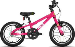 Frog 40 pink 14 inch wheel lightweight hybrid mountain bike.