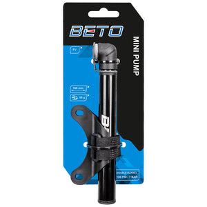 Beto SLG 55 black aluminium micro pump with bracket on header card.