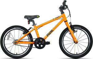 Frog 47 orange 18 inch wheel lightweight hybrid mountain bike.