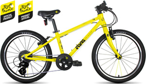 Frog 53 Tour de France™ yellow edition 20 inch wheel 8 speed lightweight hybrid mountain bike.