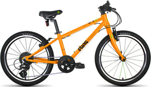 Frog 53 orange 20 inch wheel 8 speed lightweight hybrid mountain bike.