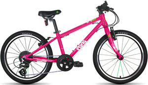 Frog 53 pink 20 inch wheel 8 speed lightweight hybrid mountain bike.