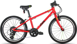 Frog 53 red 20 inch wheel 8 speed lightweight hybrid mountain bike.