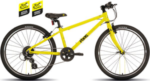 Frog 62 Tour de France™ yellow edition 24 inch wheel 8 speed lightweight hybrid mountain bike.