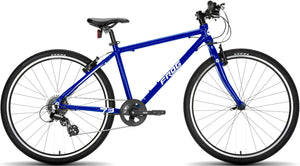 Frog 73 electric blue 26 inch wheel 8 speed lightweight hybrid mountain bike.