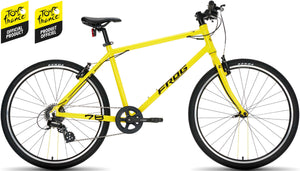 Frog 78 Tour de France™ yellow edition 26 inch wheel 8 speed lightweight hybrid mountain bike.