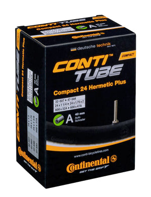 Continental Compact 24 Hermetic Plus Schrader valve inner tube.
