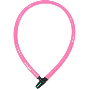 Kryptonite Keeper 665 pink 6mm x 65cm cable key lock.