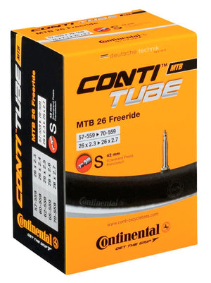 Continental MTB 26 Freeride Presta 42mm valve inner tube.