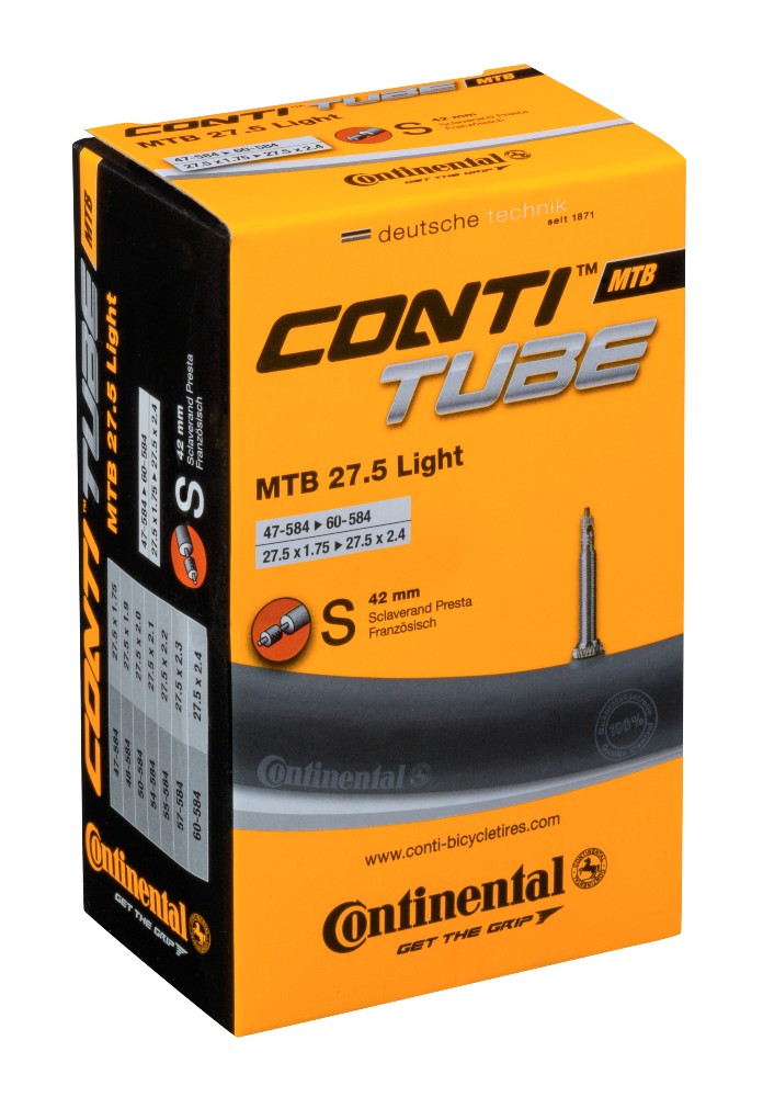 Continental MTB 27.5 Light Presta 42mm valve inner tube