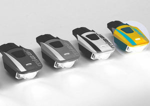 Moon Mizar rechargeable USB front light yellow option.