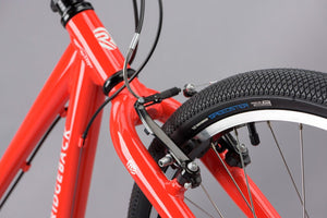 Ridgeback Dimension 24 inch wheel red 7 speed lightweight mountain bike.