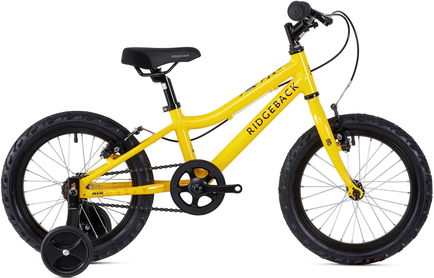 yellow 16 inch bike