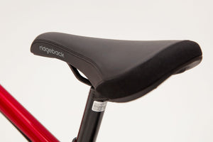 Ridgeback Dimension 20 inch wheel deep red 7 speed lightweight hybrid mountain bike.