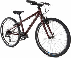 Ridgeback Dimension 24 inch wheel plum 7 speed lightweight mountain bike.
