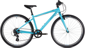Ridgeback Dimension 26 inch wheel bright blue 7 speed lightweight mountain bike.