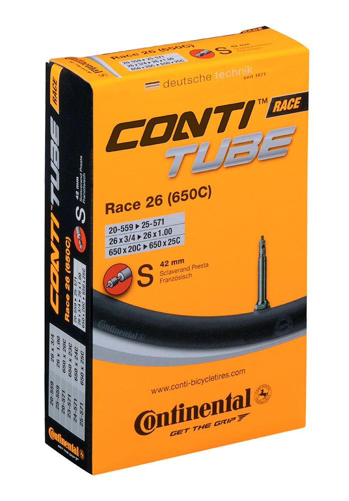 Continental Race 26 (650c) Presta 42mm valve inner tube