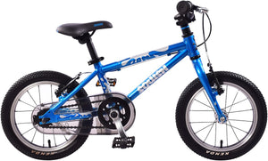 Squish 14 inch wheel blue boys lightweight hybrid mountain bike.