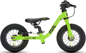 Frog Tadpole Mini green 10 inch wheel lightweight balance bike.