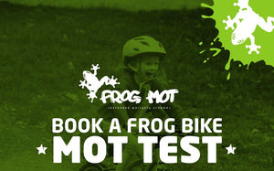 Frog Bikes MOT test extended warranty scheme.