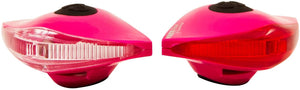 Spanninga Pirata fantasy pink front and rear light set.