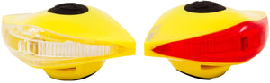 Spanninga Pirata smiley yellow front and rear light set.